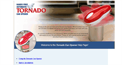 Desktop Screenshot of helptornadocanopener.com